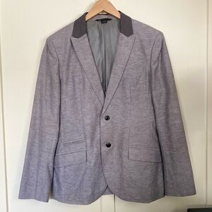 A/X ARMANI EXCHANGE Grey Linen Sport Coat Blazer